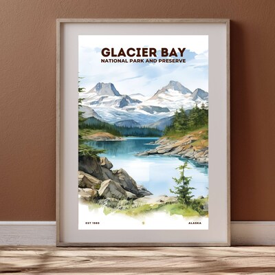Glacier Bay National Park and Preserve Poster, Travel Art, Office Poster, Home Decor | S8 - image4